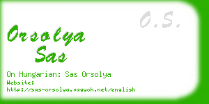 orsolya sas business card